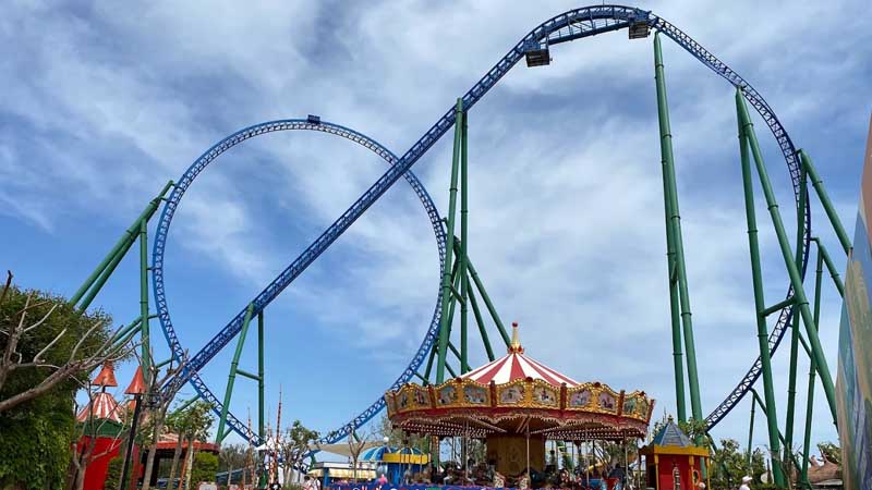 land of legends roller coaster from turkler