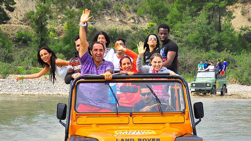 jeep safari in turkler and rafting