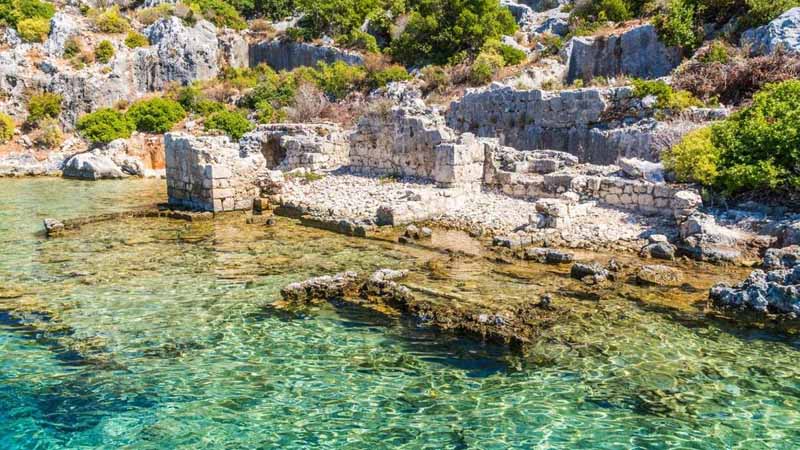 sunken city excursion from turkler